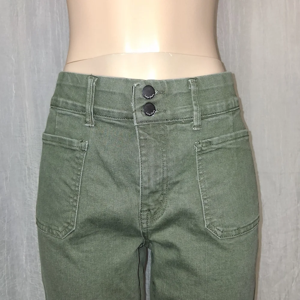 Indigo Poppy Black Textured Fabric Jeans Women Size 14 - Picture 4 of 16